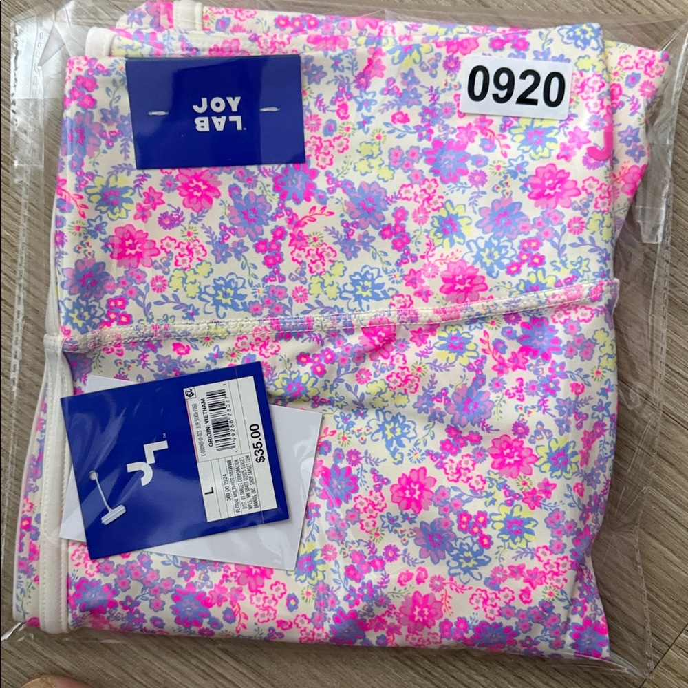 JoyLab™ Women's Floral Print High-Rise Piped Leggings - Pink M, L & XXL - Picture 12 of 16